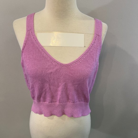 NWOT BP Plus Size Women's Everyday‎ Purple Sweater Tank (1X) - Picture 3 of 10